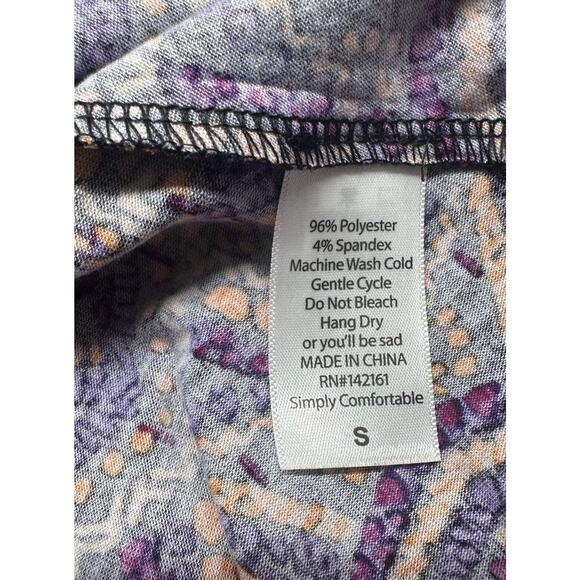 LuLaRoe Carly Dress Women’s Small S Geometric Tribal Print High Low Hem - Picture 6 of 7